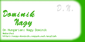 dominik nagy business card